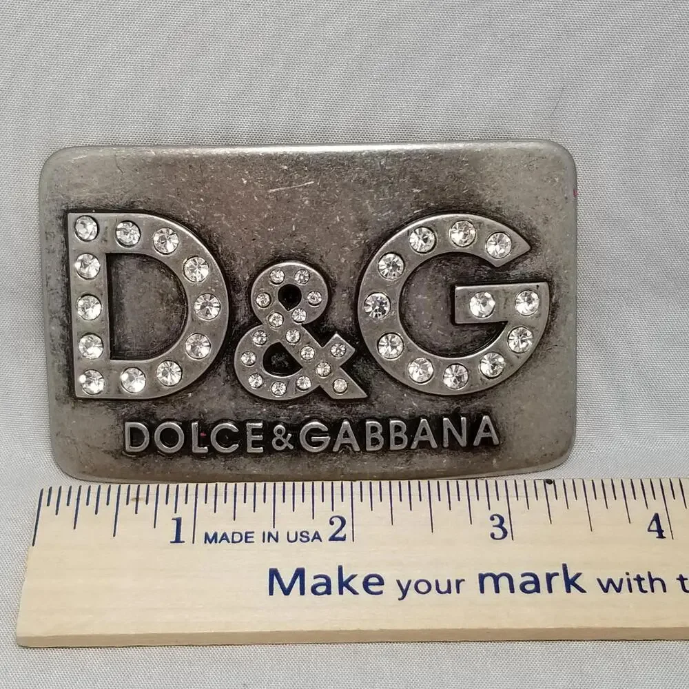 Vintage Belt Buckle Women's Luxury White Rhinestones Bling - Picture 9 of 9